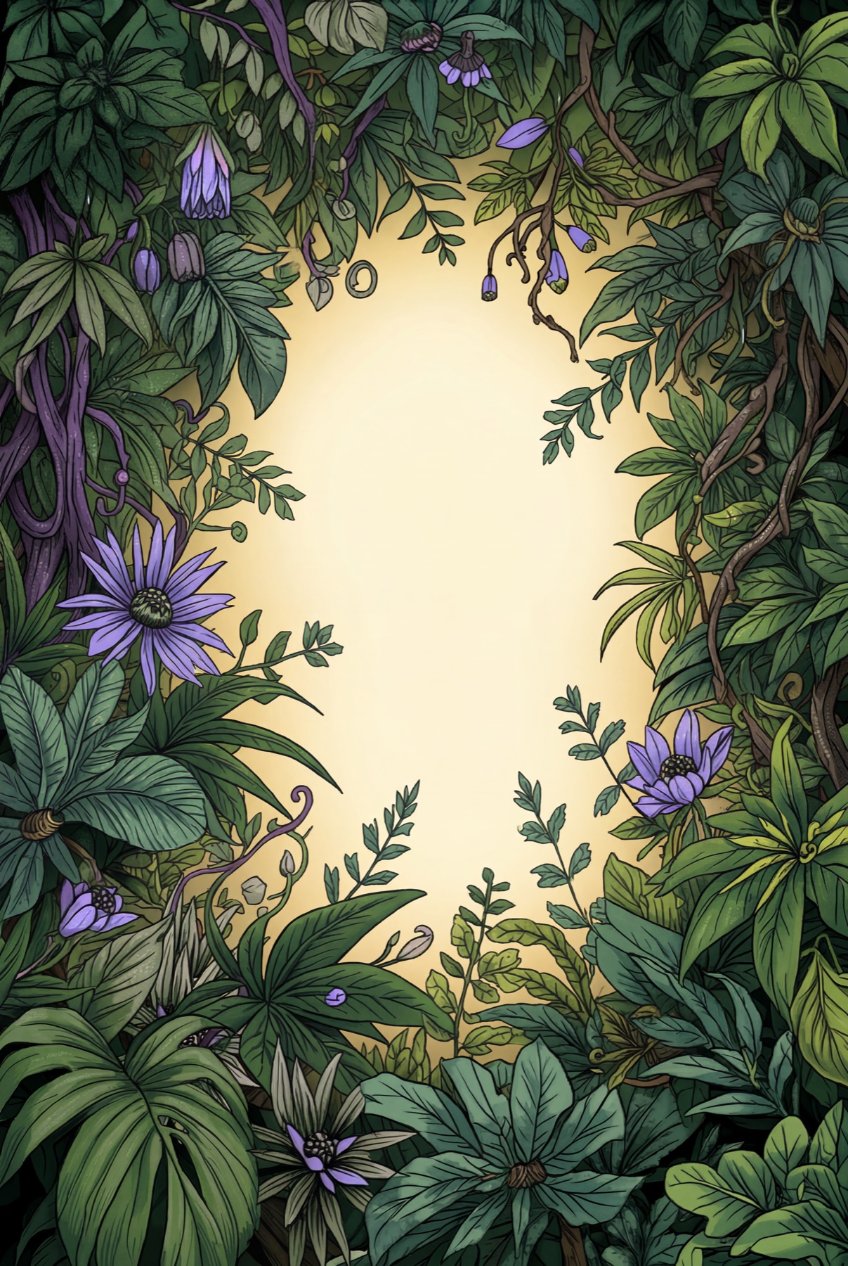 Blaine Dispensary — lush botanical illustration, elevated by nature